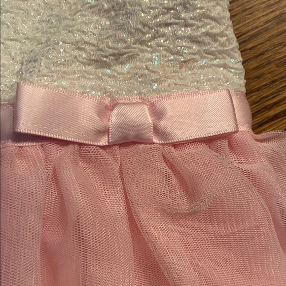 Lilt 3T White and Pink Tiered bottom Tulle Dress - Picture 4 of 9